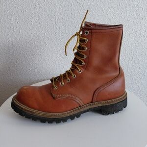SOLD SOLD SOLD  Setter Boots  Russet Half Dog Tag Vibram Sole Vintage.
